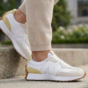 New Balance 327 Casual "2025" Womens Sneakers Shoes White Citrus Yellow size 9.5